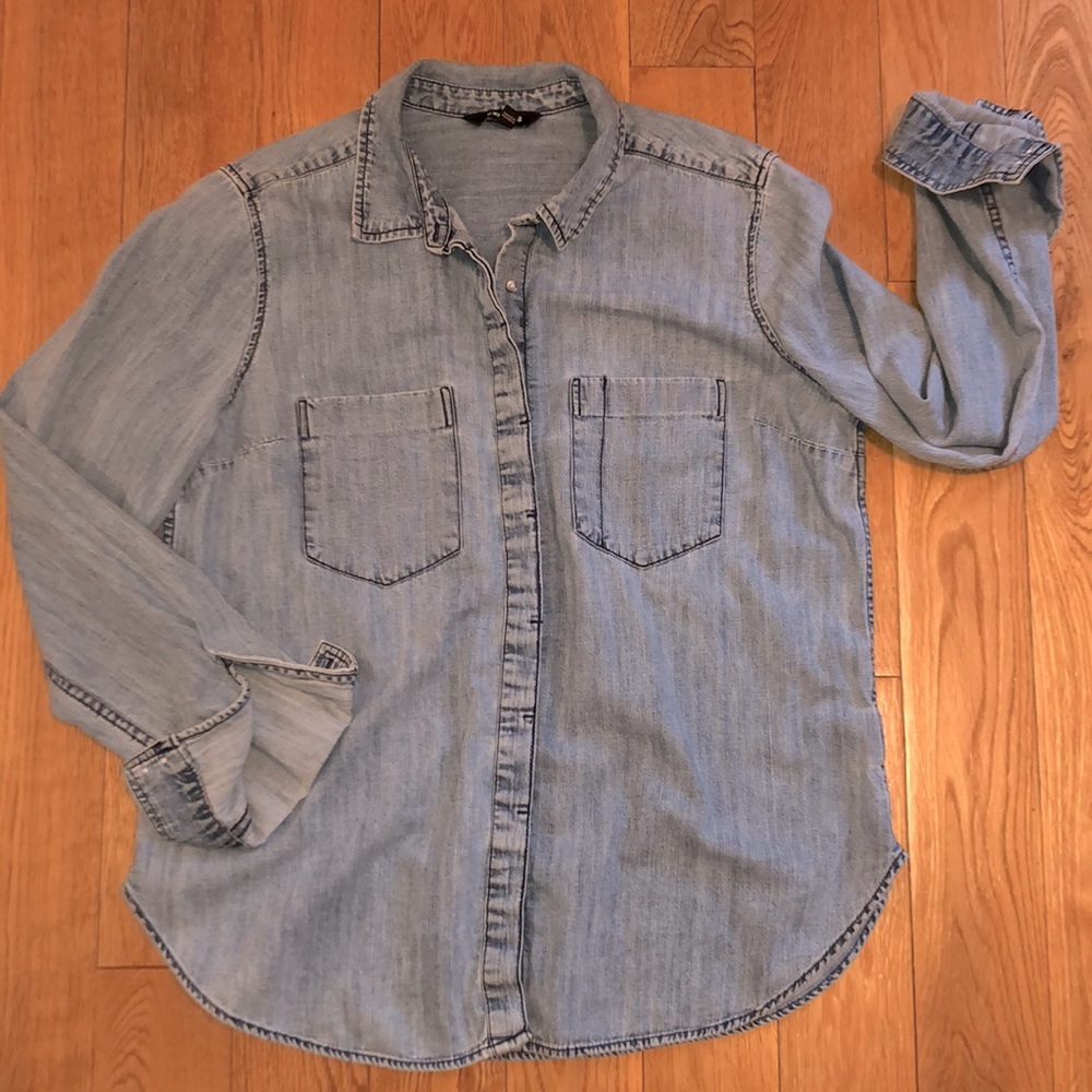 Express Denim Button Down